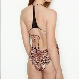 Victoria secret portofino crochet halter one piece